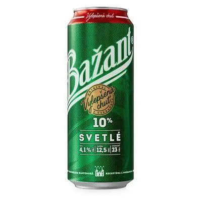 Zlatý Bažant 10% svetlé výčapné pivo plech - K&P Pizza Lendak dovoz