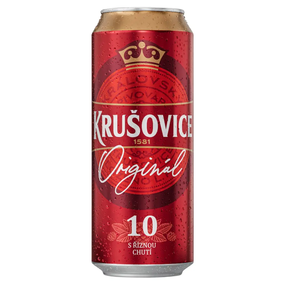 Krušovice 10% plech - K&P Pizza Lendak dovoz